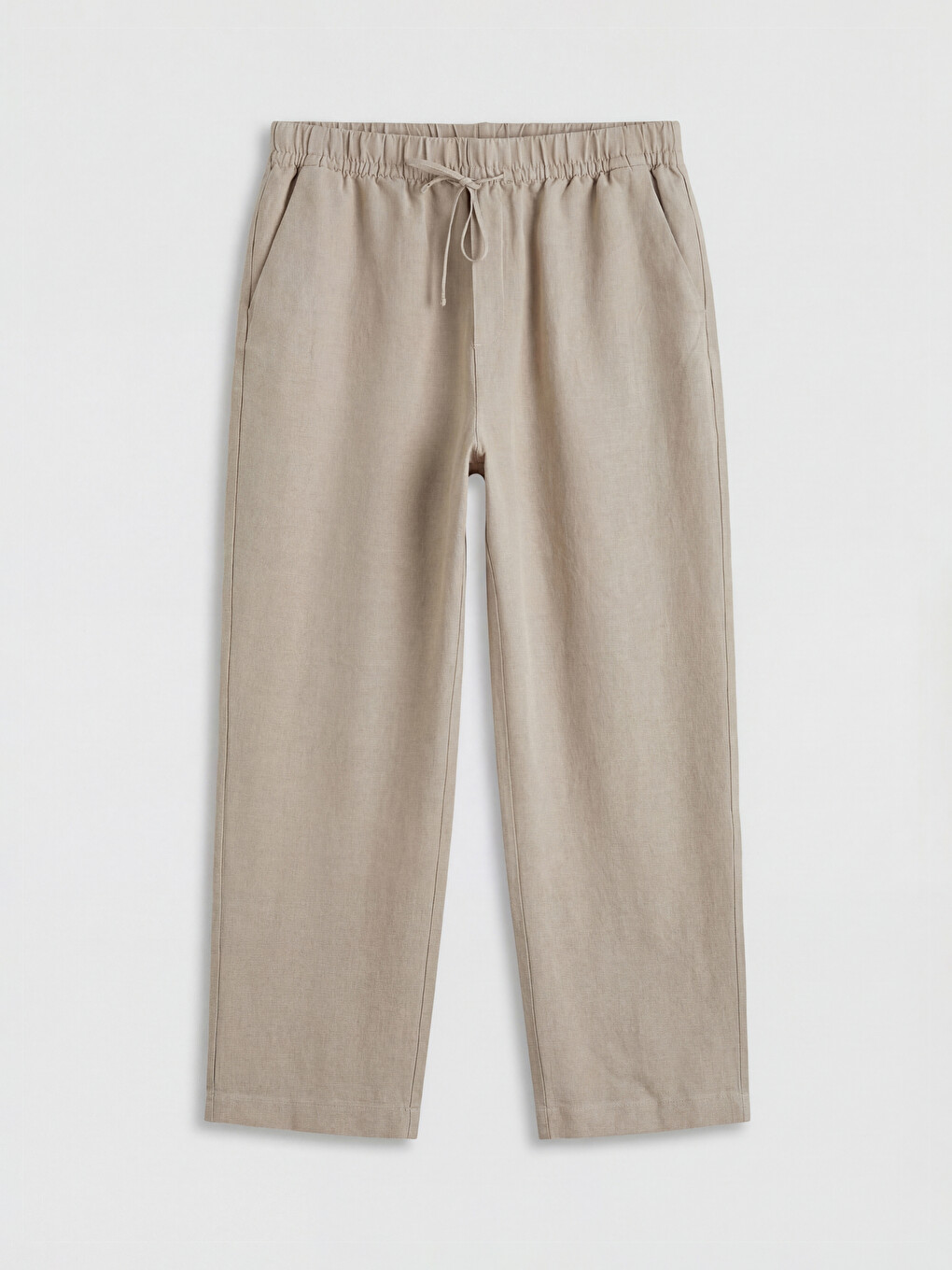 Elastic Waist Loose Fit Women's Trousers-4