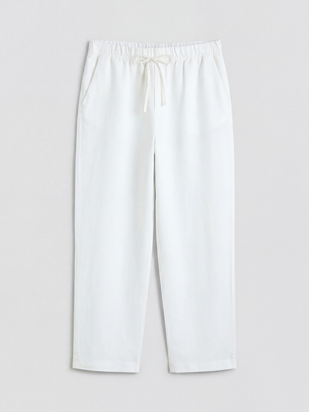Elastic Waist Loose Fit Women's Trousers-4