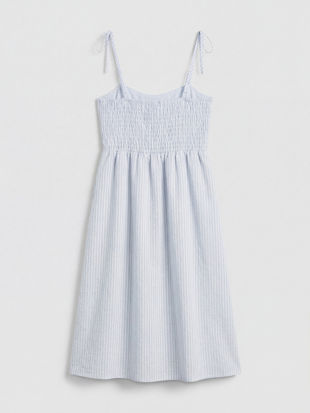 Striped Strappy Waist-fitted Dress-5