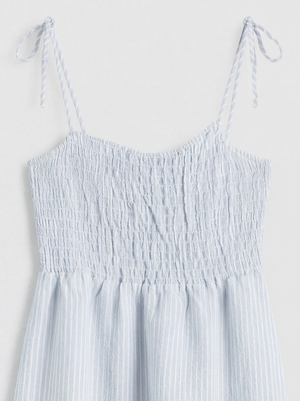 Striped Strappy Waist-fitted Dress-6