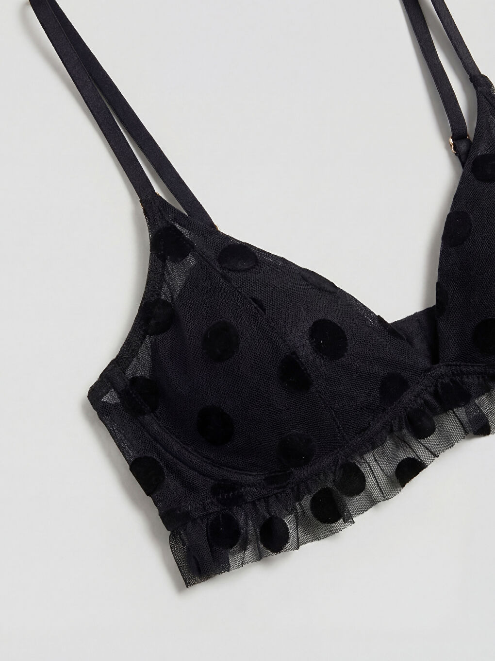 Siyah Balensiz Dolgusuz Puantiyeli Bralet-2