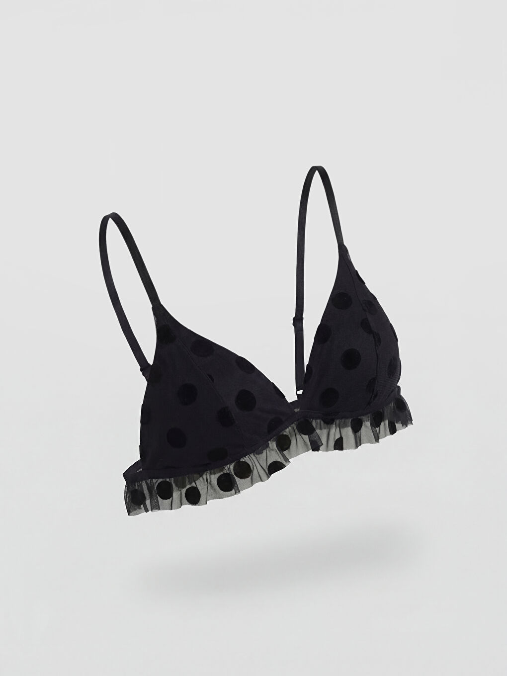 Women's Non-Wired Non-Padded Polka Dot Bralette