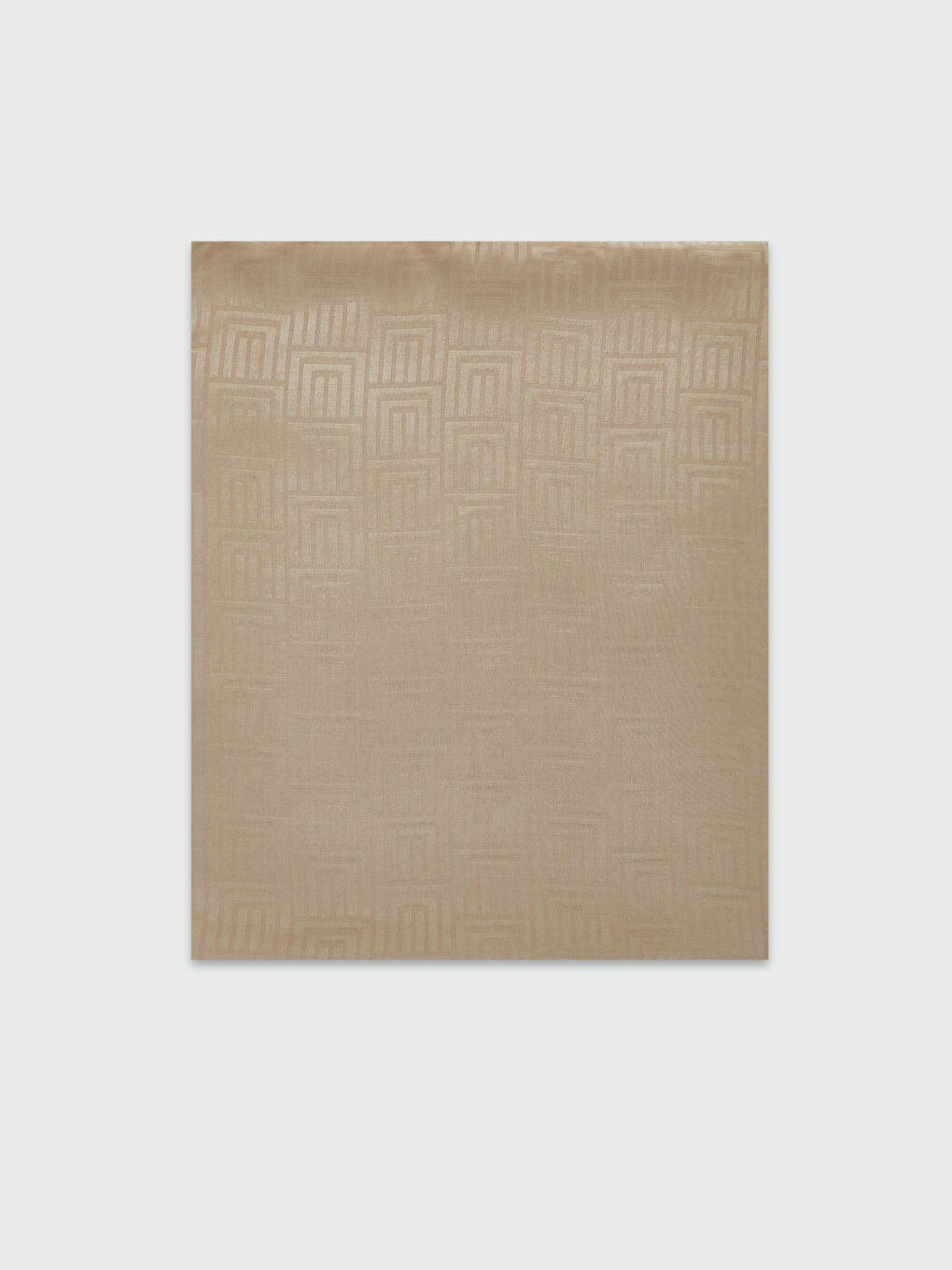 Bej Geometrik Desenli Kadın Şal-1