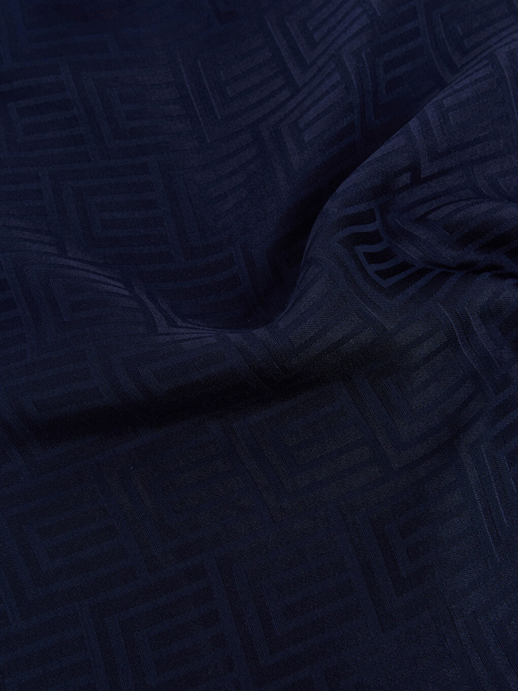 Lacivert Geometrik Desenli Kadın Şal-2