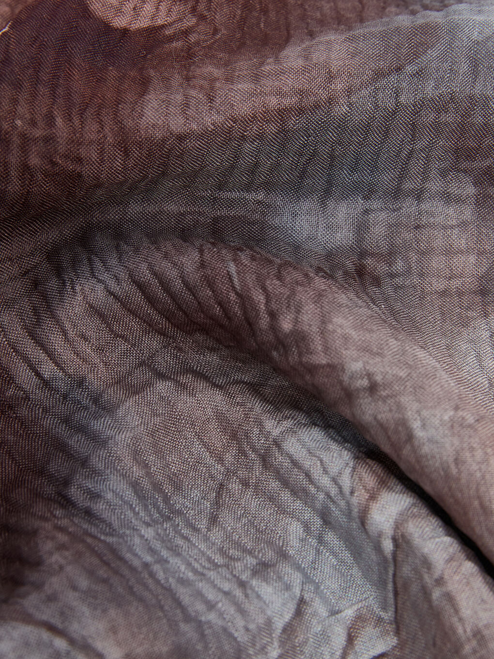 Kahverengi Çiçek Desenli Kadın Şal-2