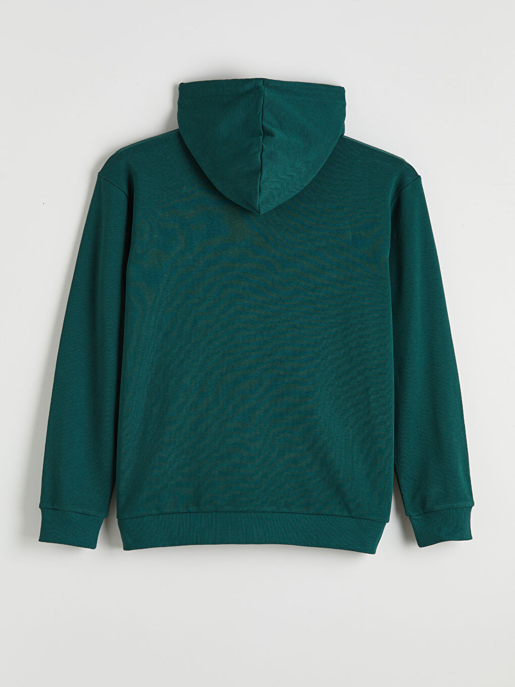 Yeşil Kapüşonlu Erkek Fermuarlı Sweatshirt-1