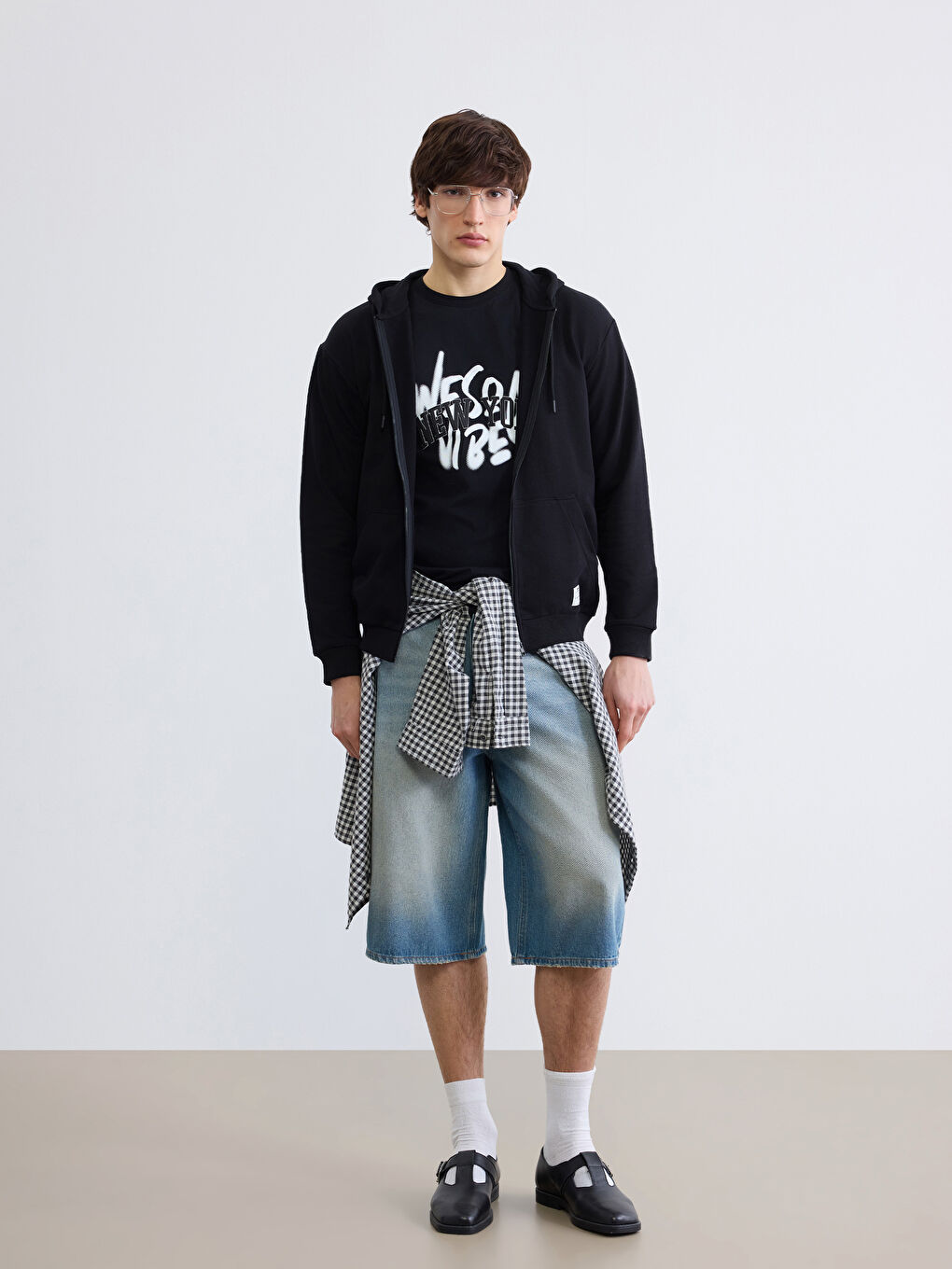 Sweat zippé NOIR Homme-1