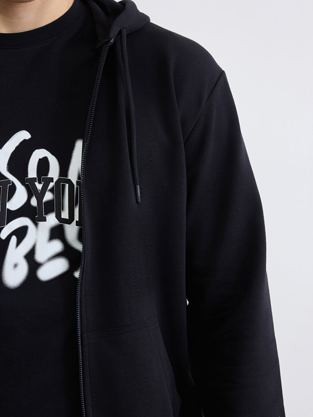 Sweat zippé NOIR Homme-2