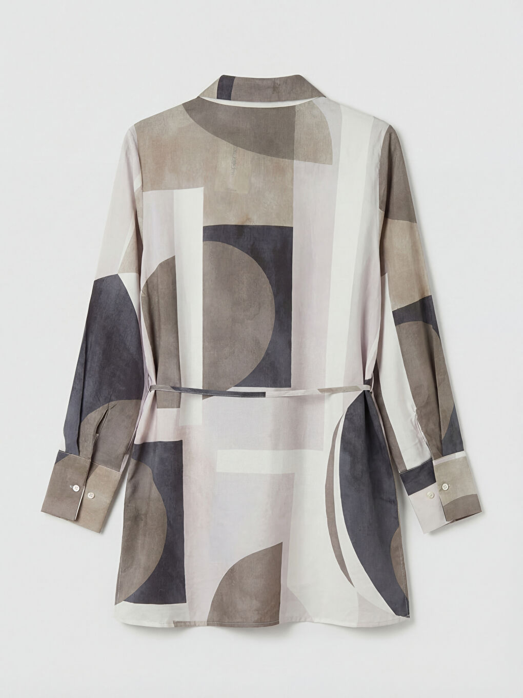 Karışık Desenli Kadın Gömlek Tunik-1