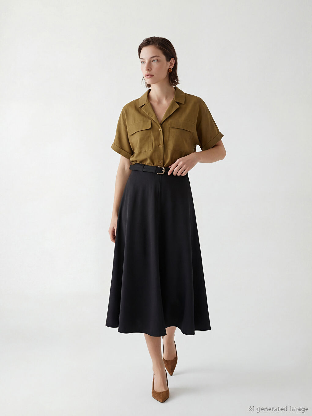 Antrasit Beli Kemerli A Kesim Etek