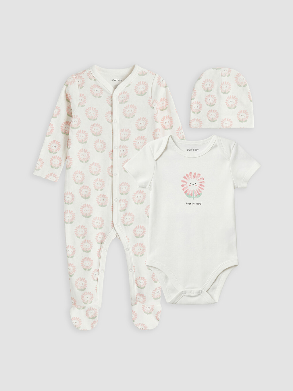 Baby Girl Ecru Newborn Set