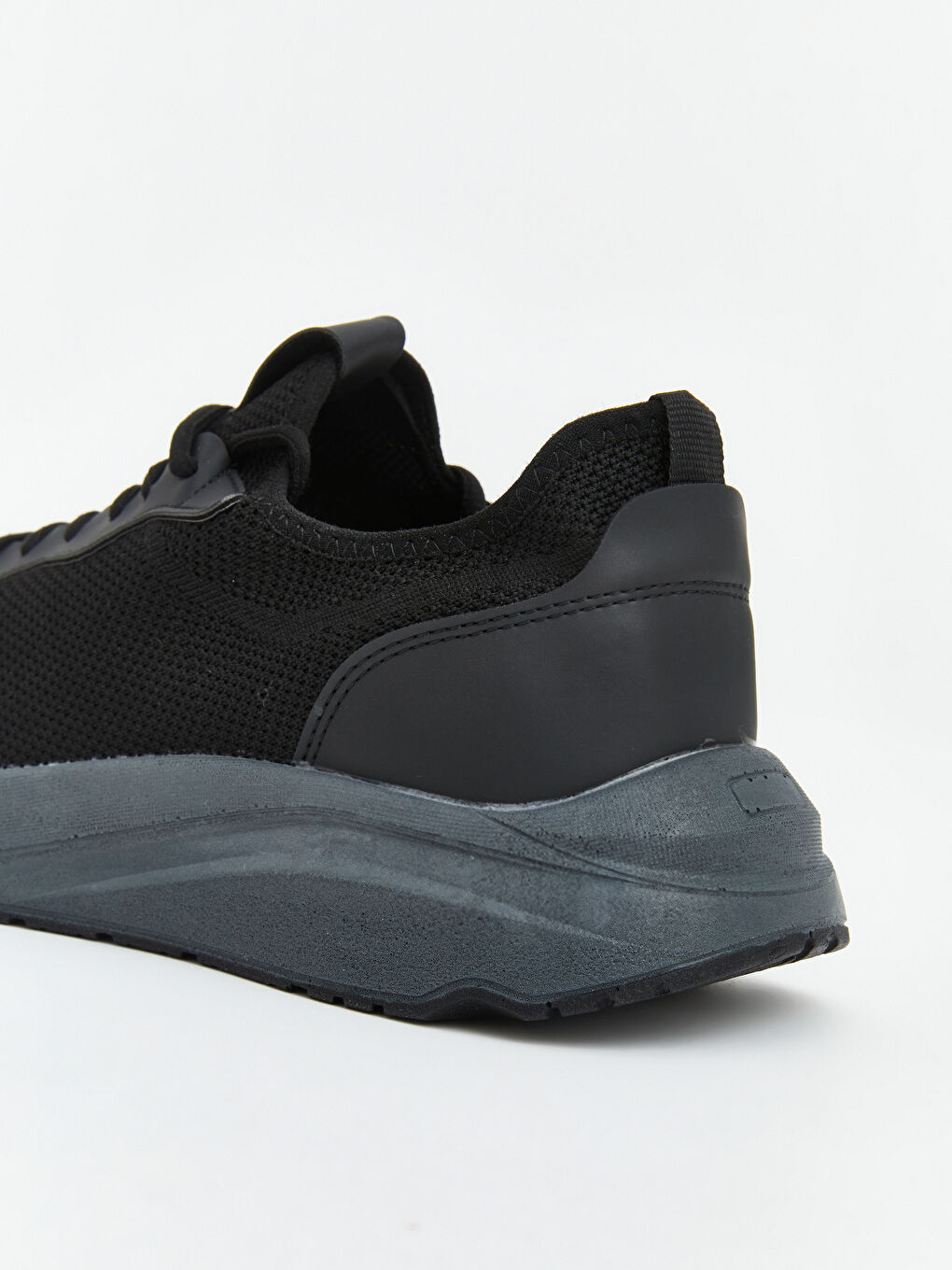 Siyah File Detaylı Erkek Spor Ayakkabı-4