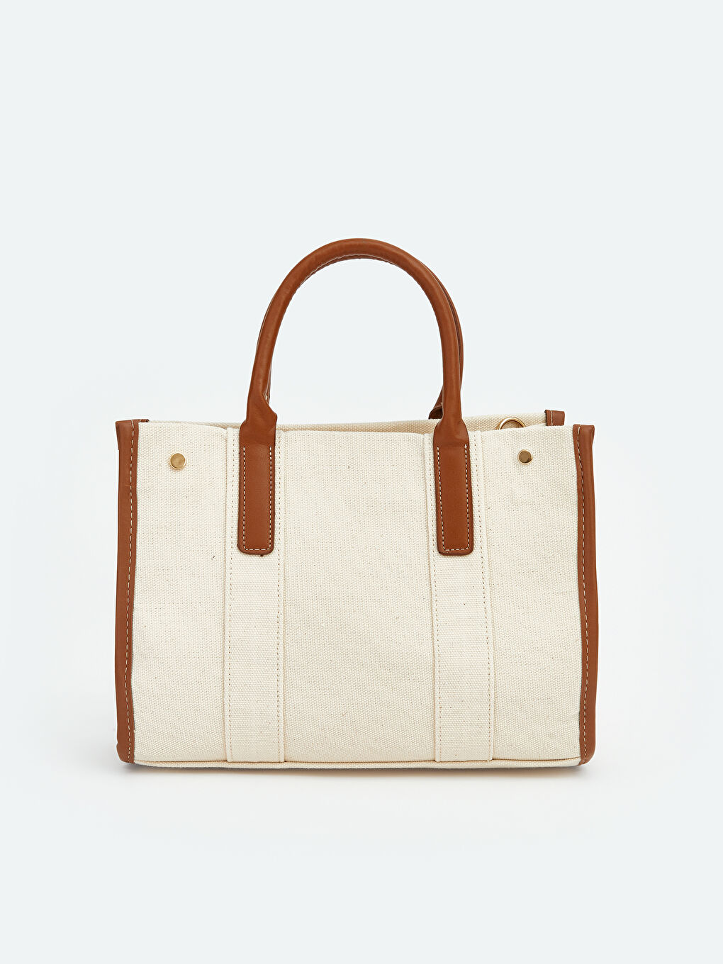 Bej Kanvas Kadın Omuz Çantası