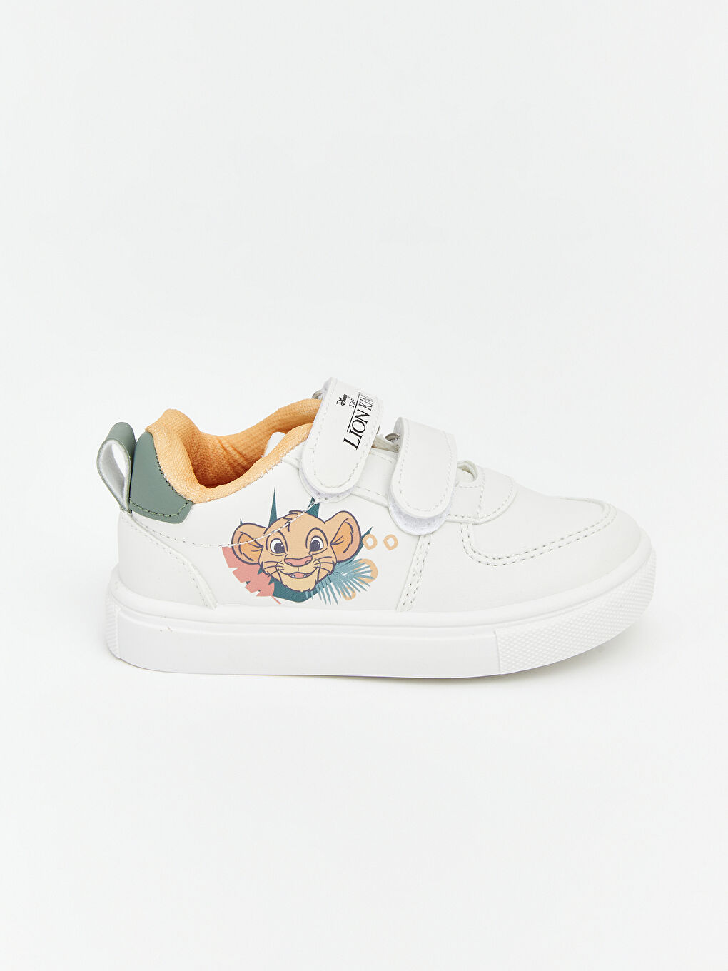 Beyaz Aslan Kral Baskılı Erkek Bebek Spor Ayakkabı-1