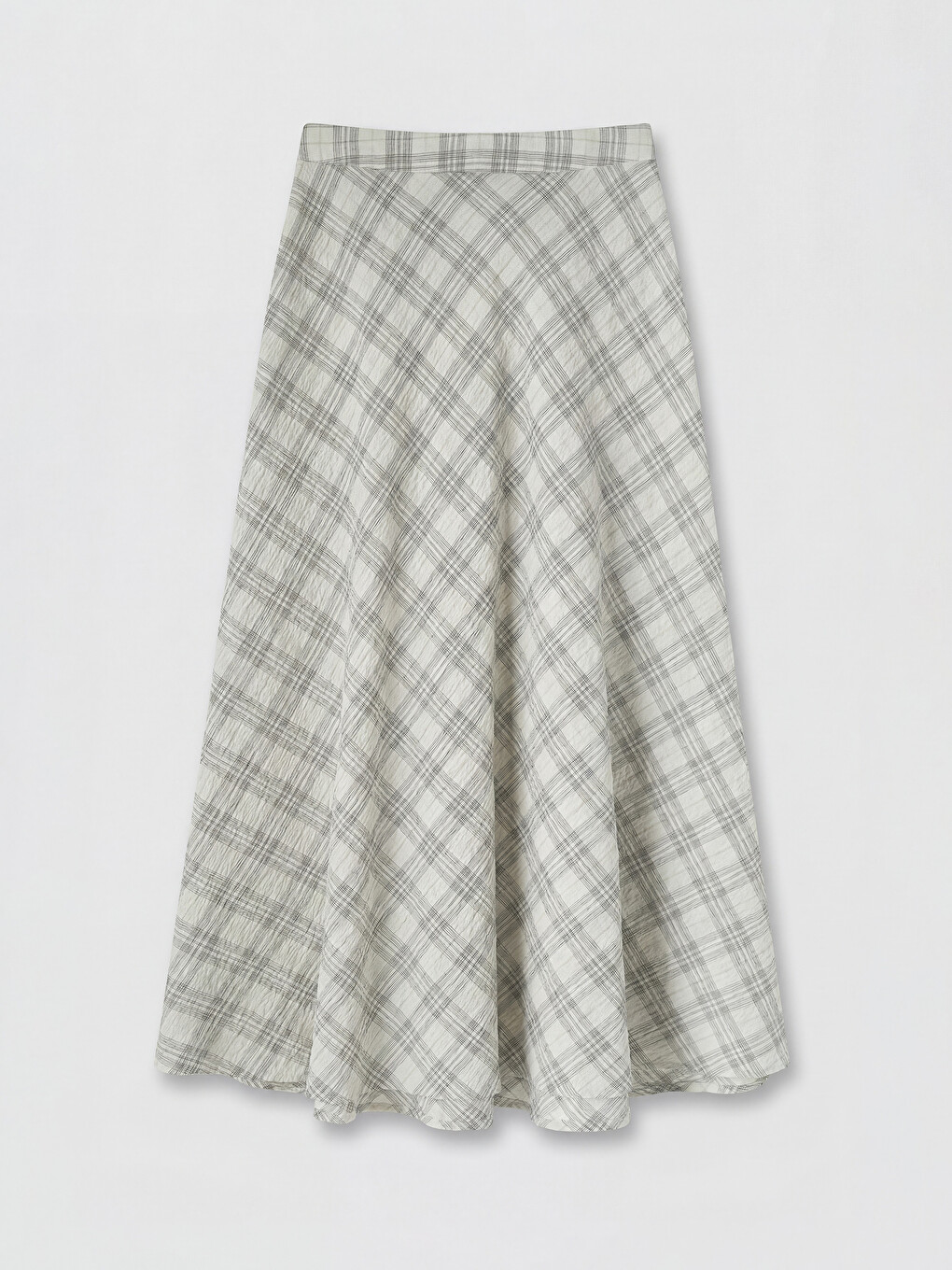 Woman White Skirt-4