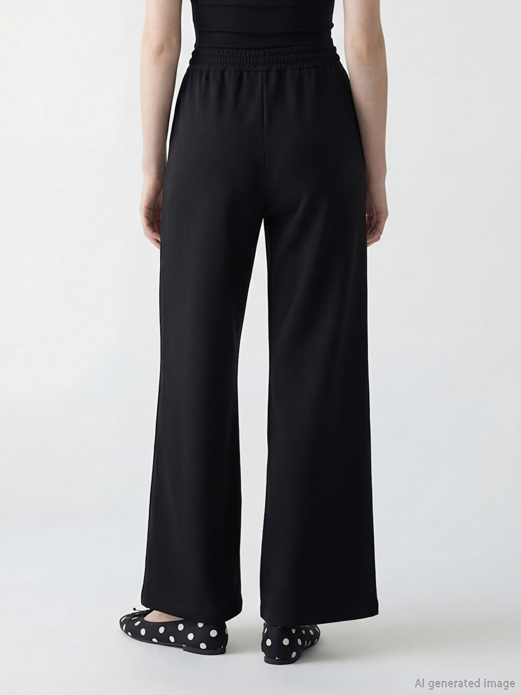 Woman BLACK Sweatpants-2