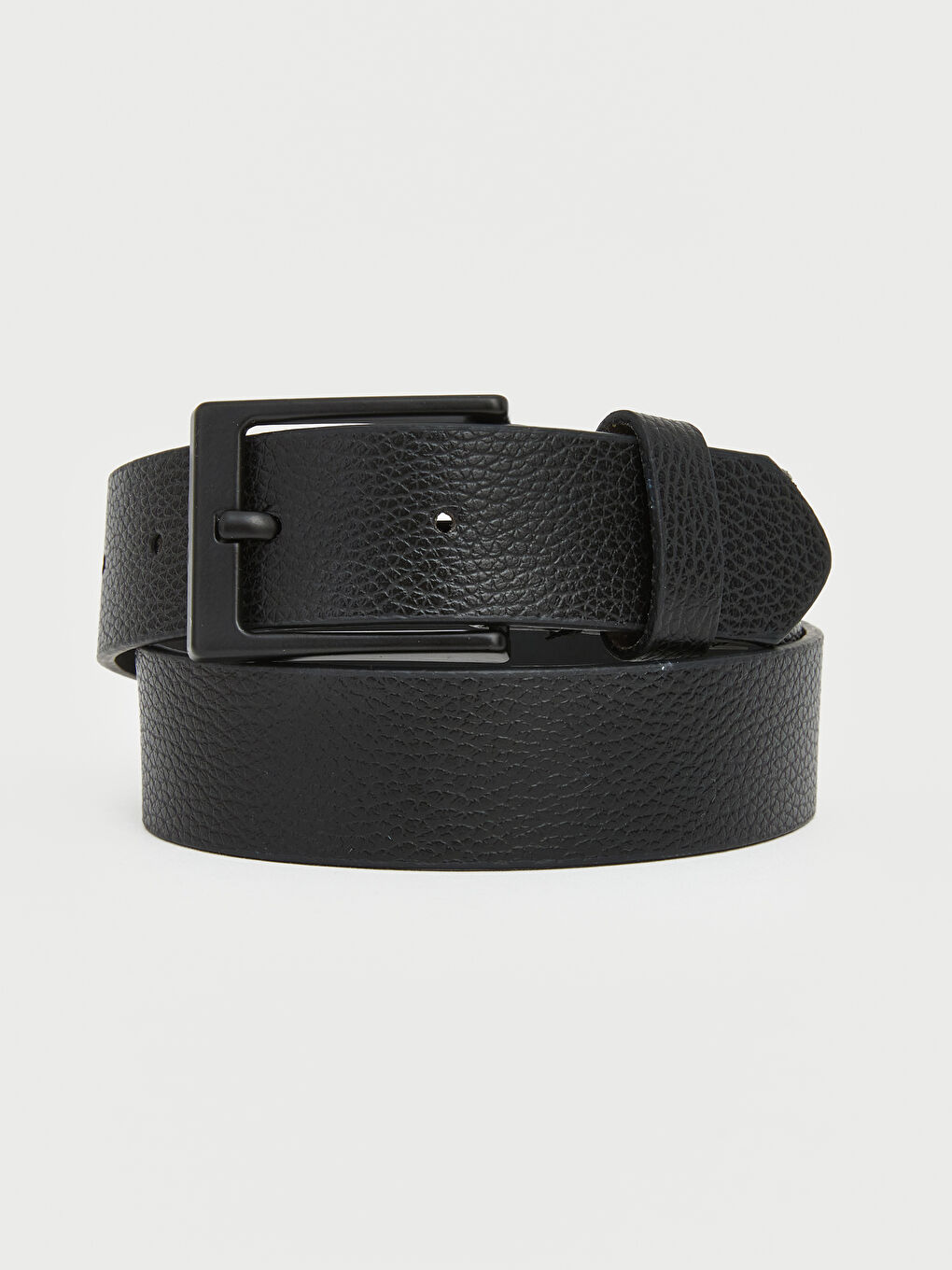 Siyah Deri Görünümlü Erkek Çocuk Kemer 