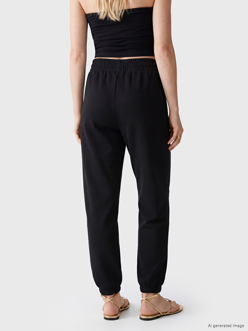 Elastic Waist Women's Jogger Sweatpants-3