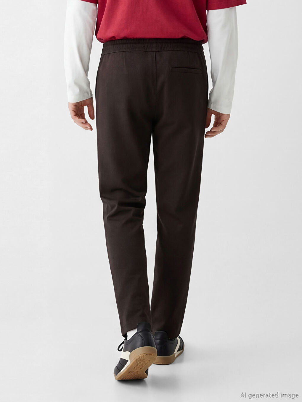 Kahverengi Slim Fit Erkek Pantolon-2