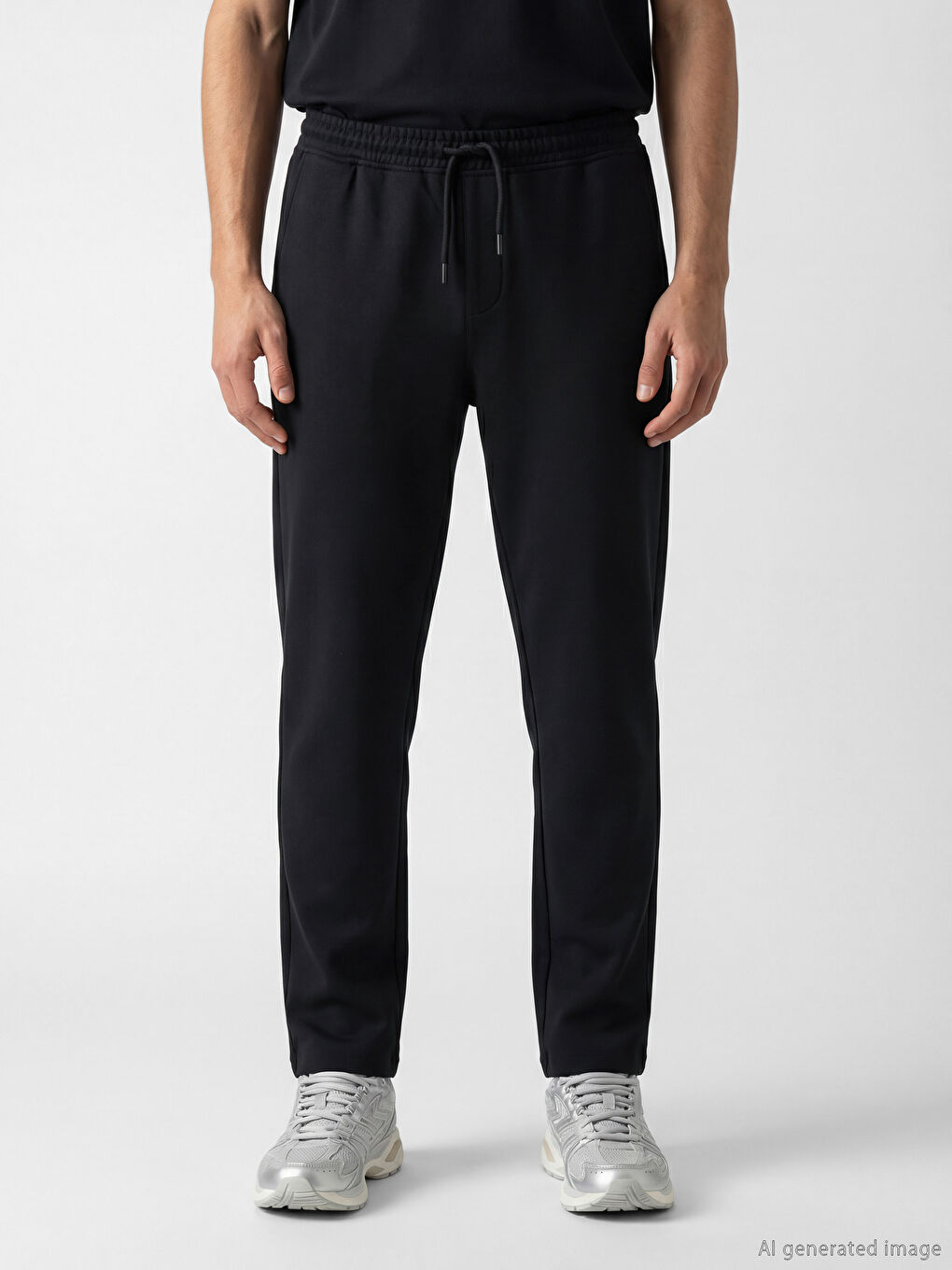 Siyah Slim Fit Erkek Pantolon-1