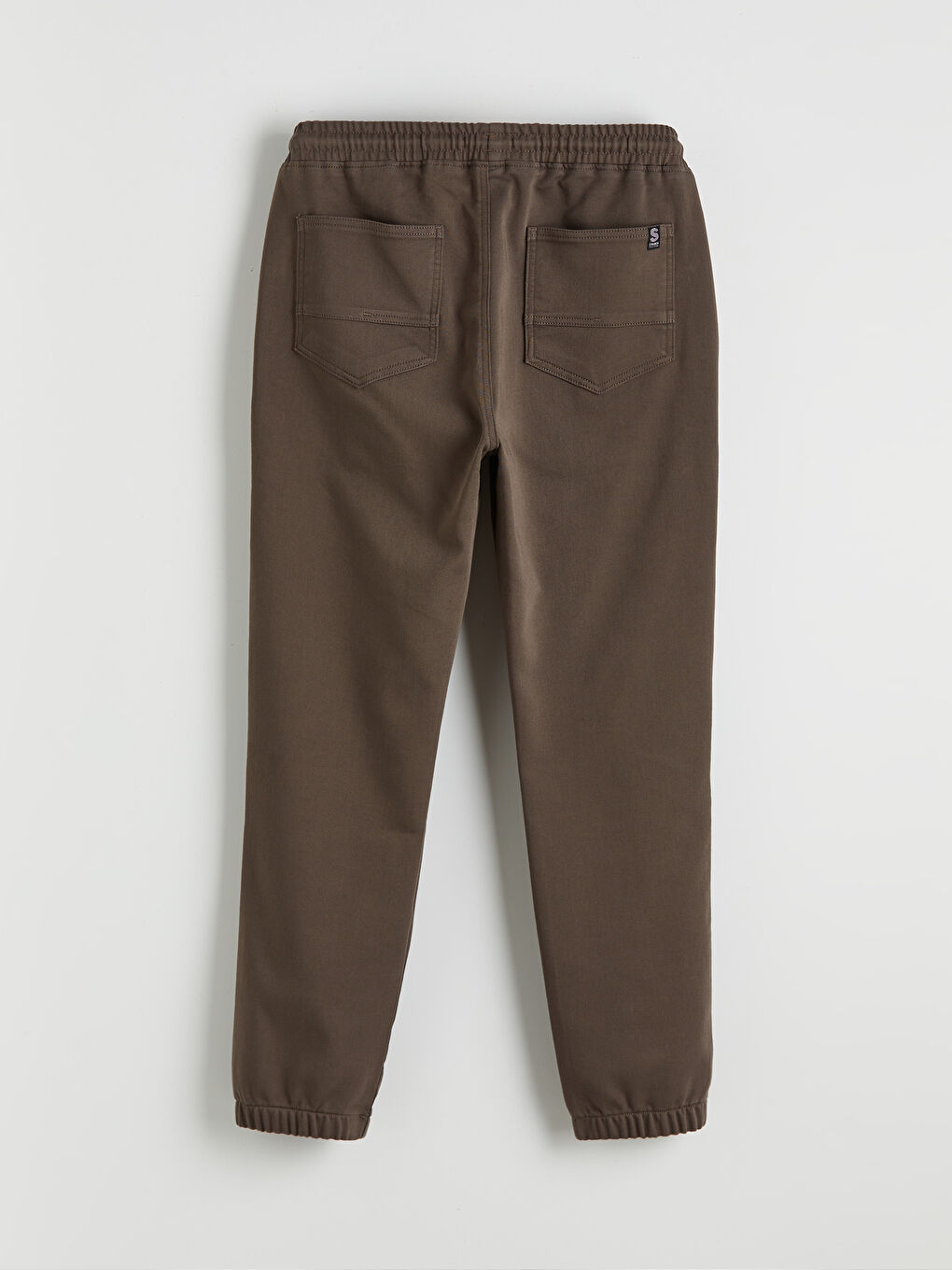 Kahverengi Slim Fit Erkek Jogger Pantolon-1