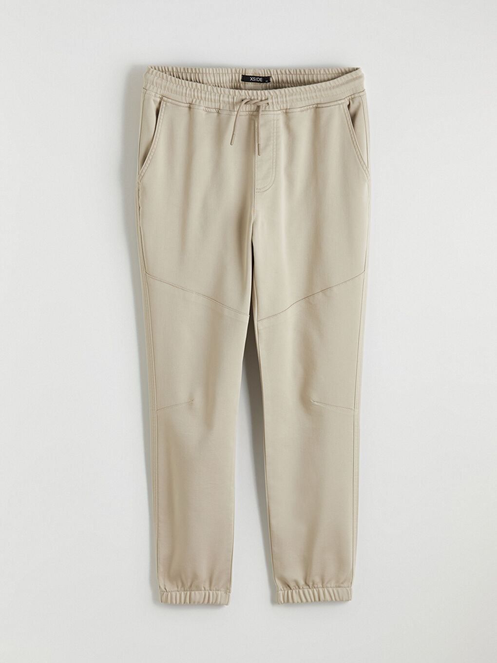 Bej Slim Fit Erkek Jogger Pantolon