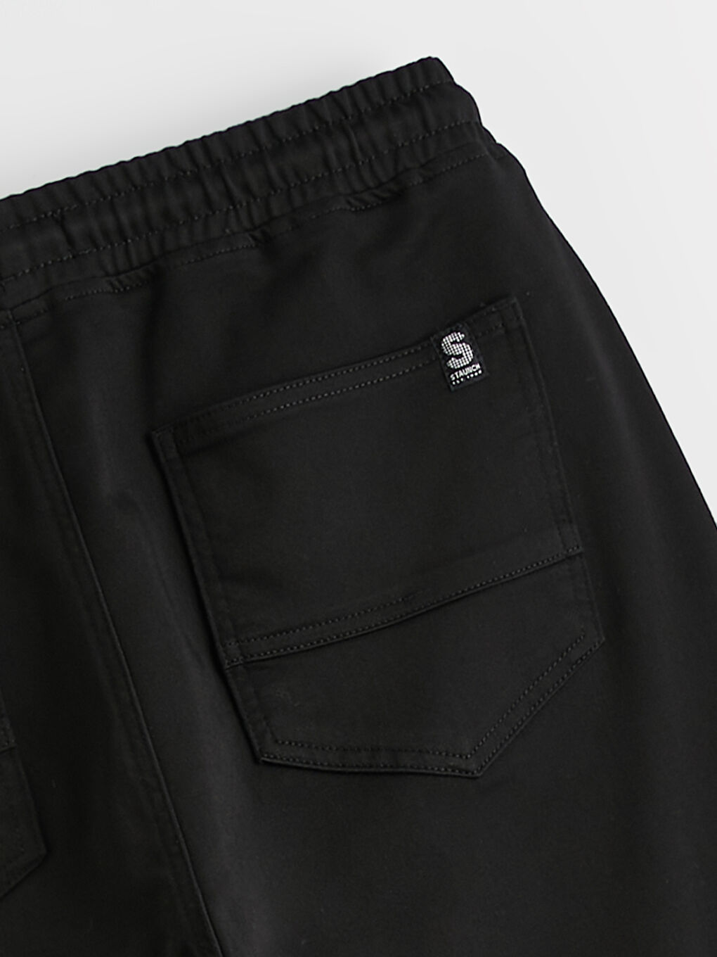 Siyah Slim Fit Erkek Jogger Pantolon-1