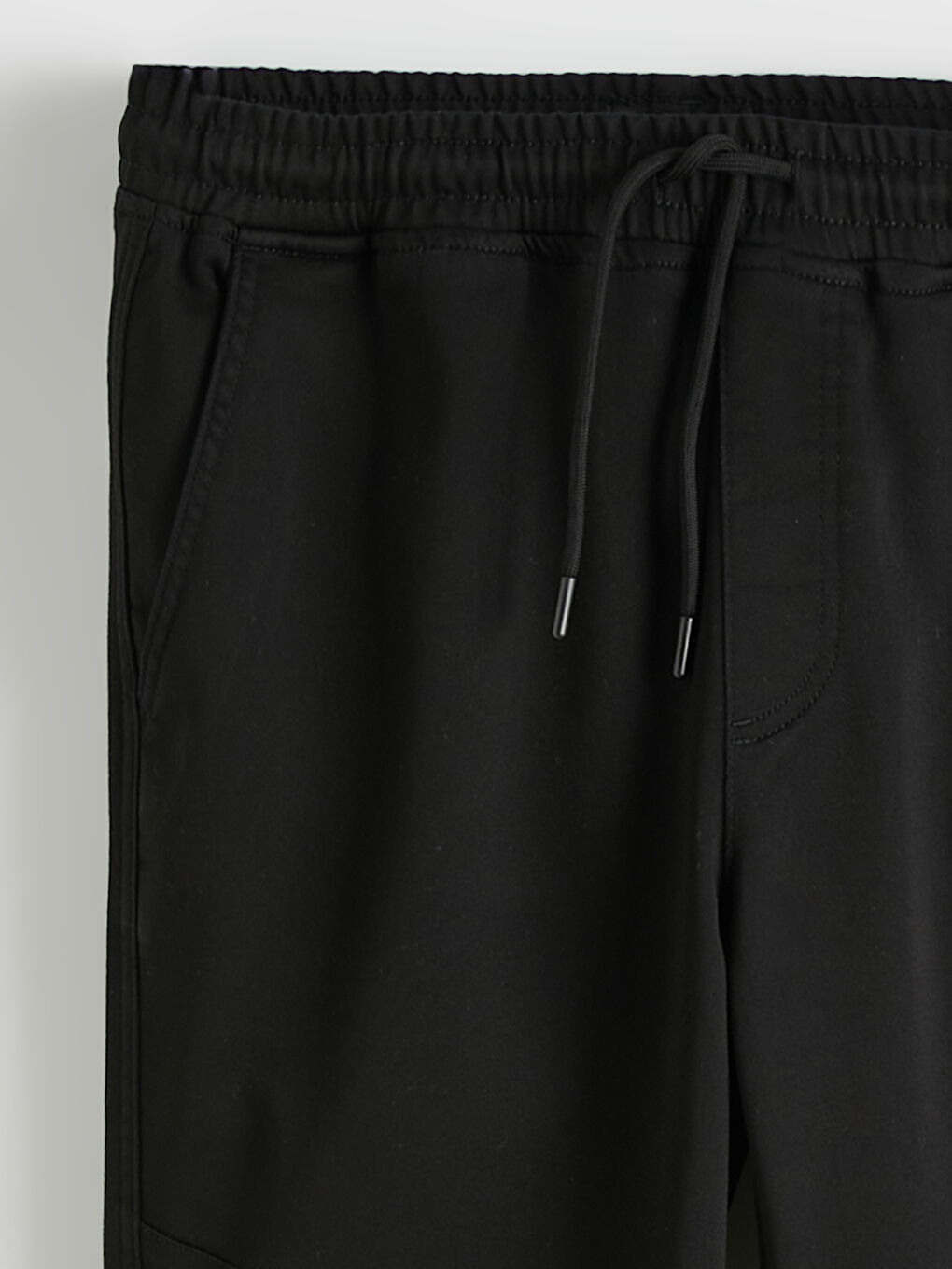 Siyah Slim Fit Erkek Jogger Pantolon-2