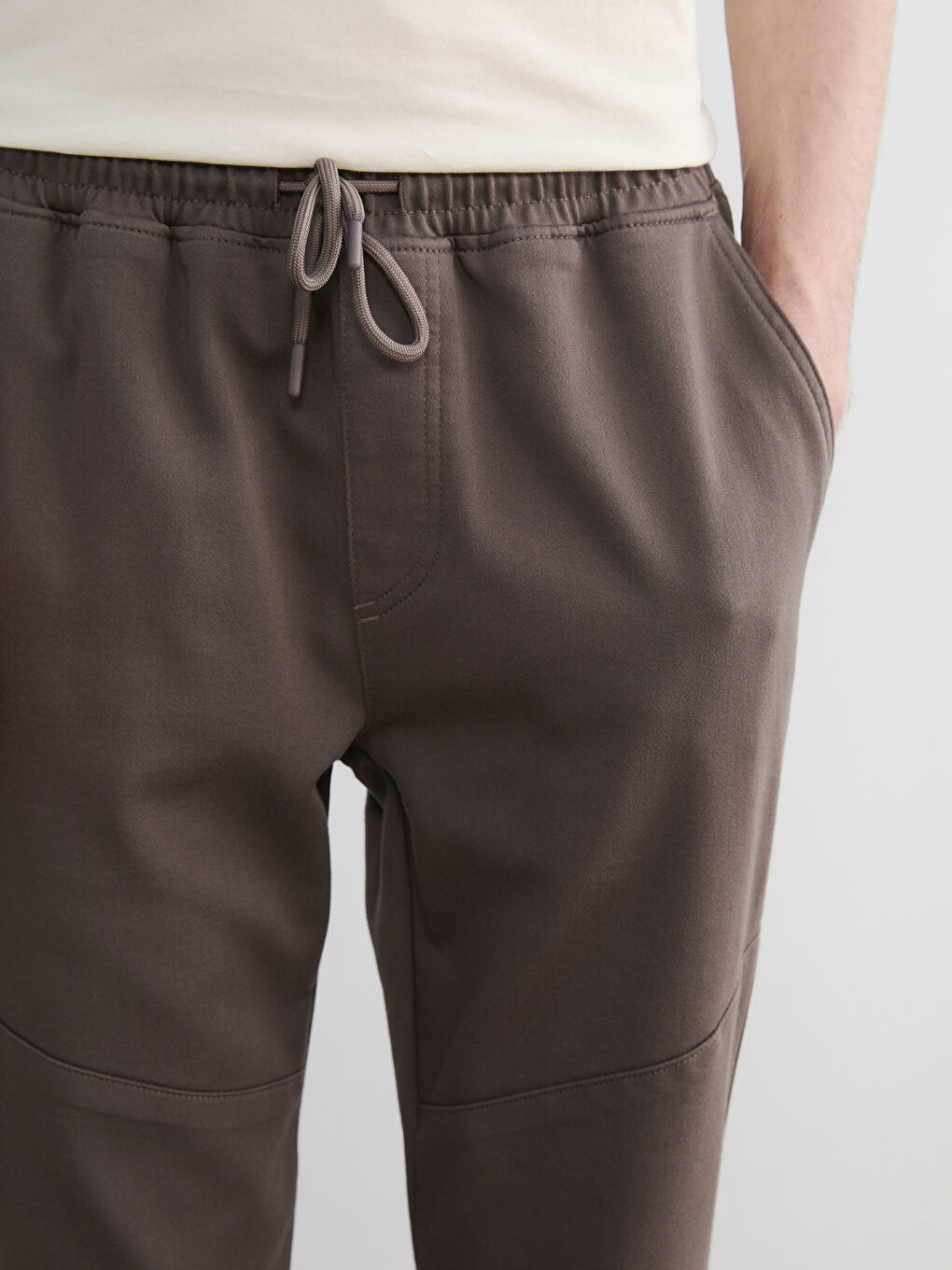 Kahverengi Slim Fit Erkek Jogger Pantolon-2