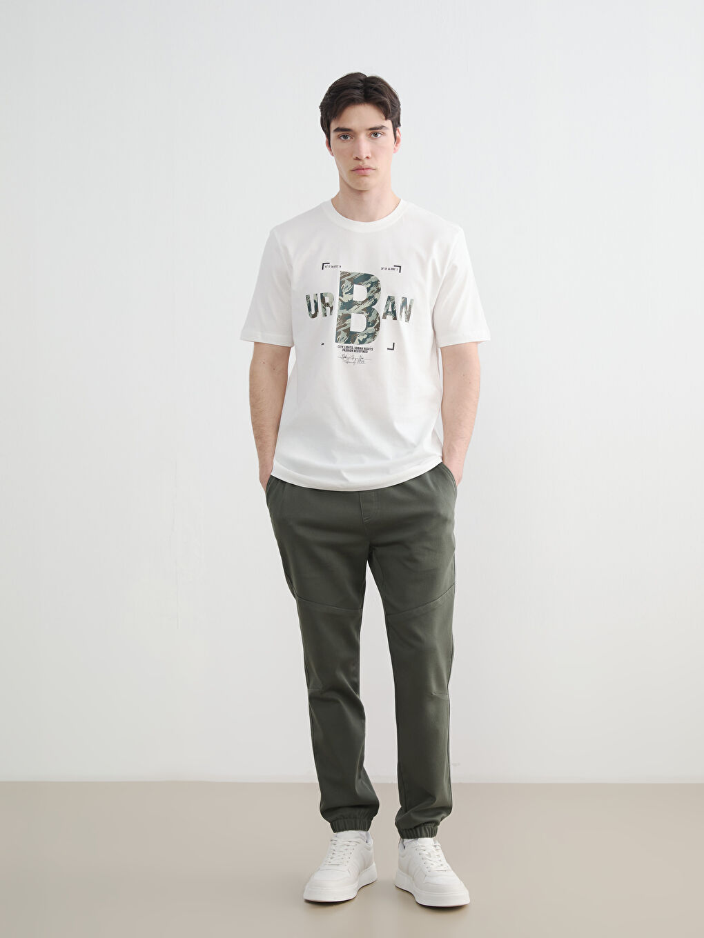 Yeşil Slim Fit Erkek Jogger Pantolon