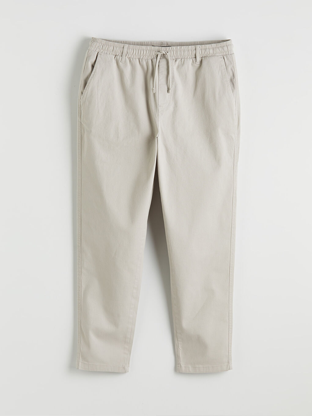 Gri Standart Kalıp Gabardin Erkek Pantolon