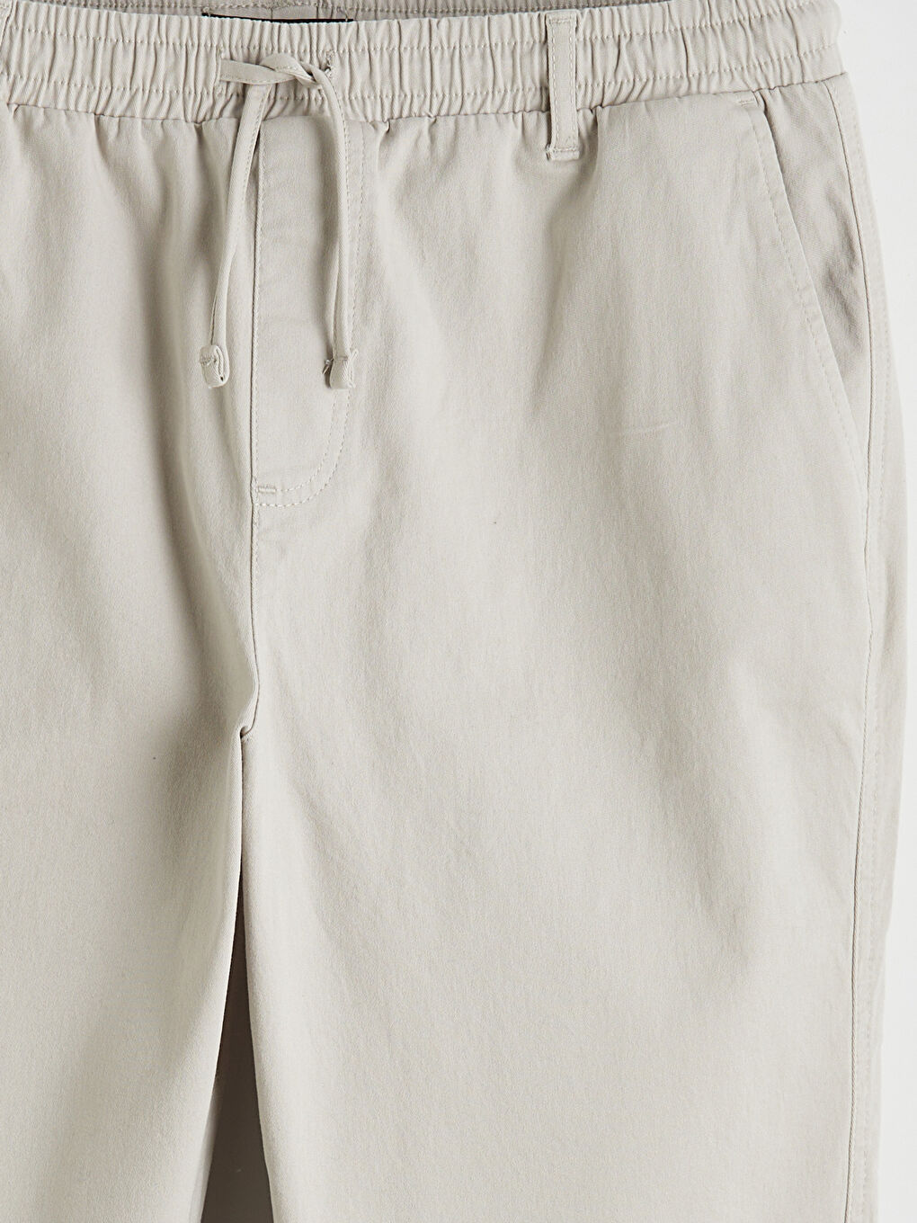 Gri Standart Kalıp Gabardin Erkek Pantolon-2