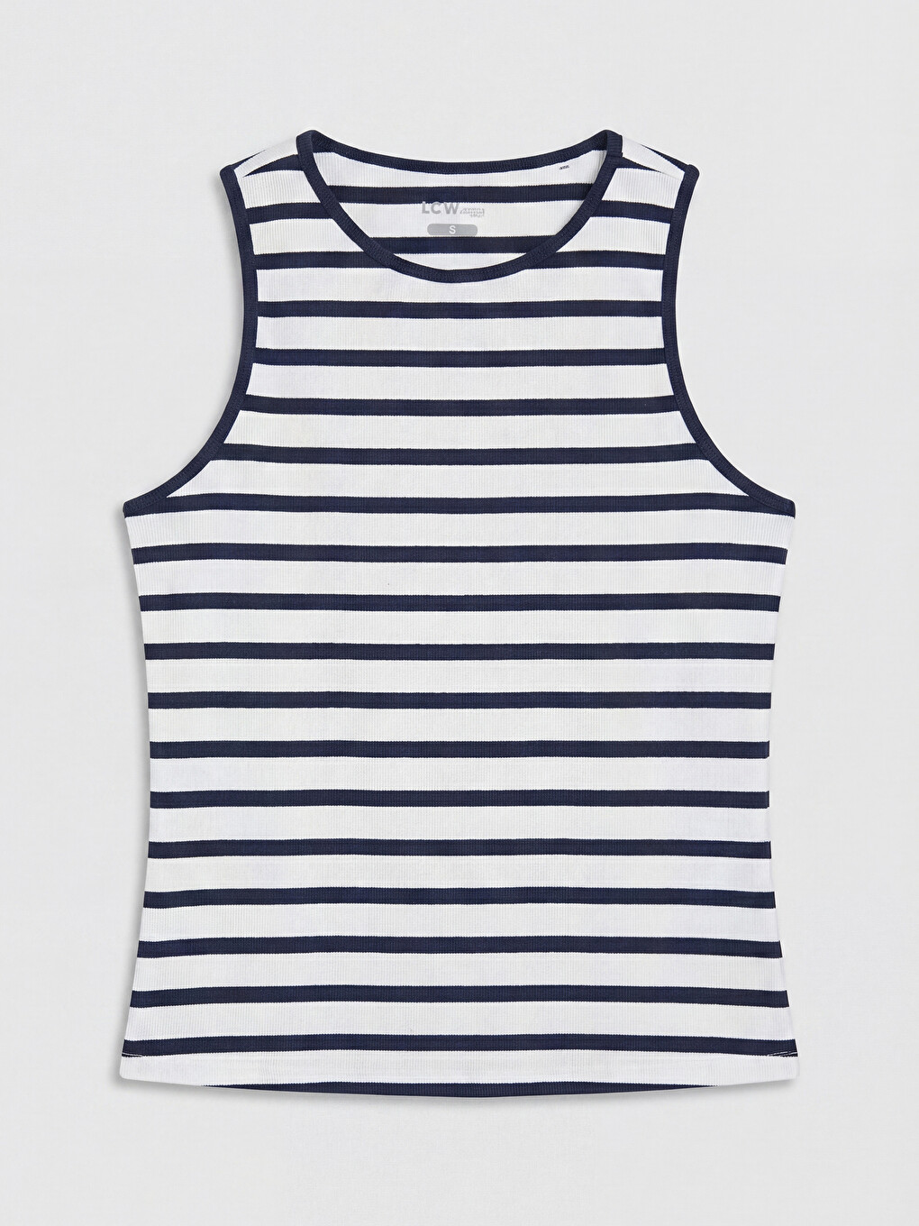 Woman White Athletic Tank Top-4