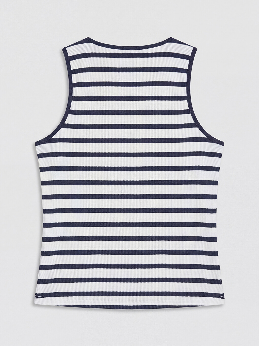 Woman White Athletic Tank Top-5