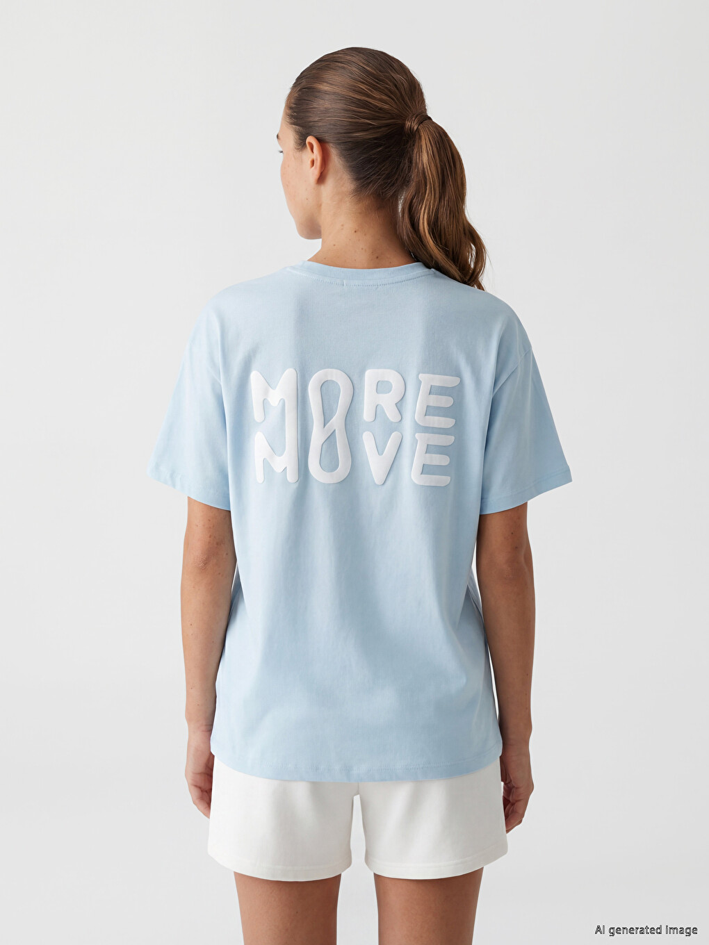 Printed Oversize Women's Sports T-Shirt-3