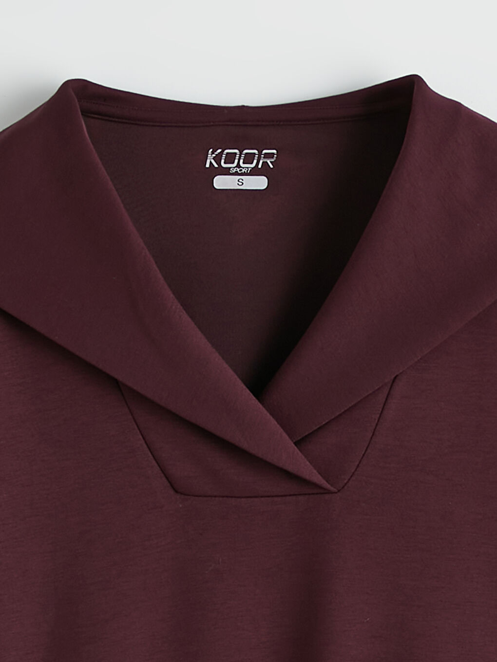 Mürdüm Polo Yaka Oversize Kadın Sweatshirt-2