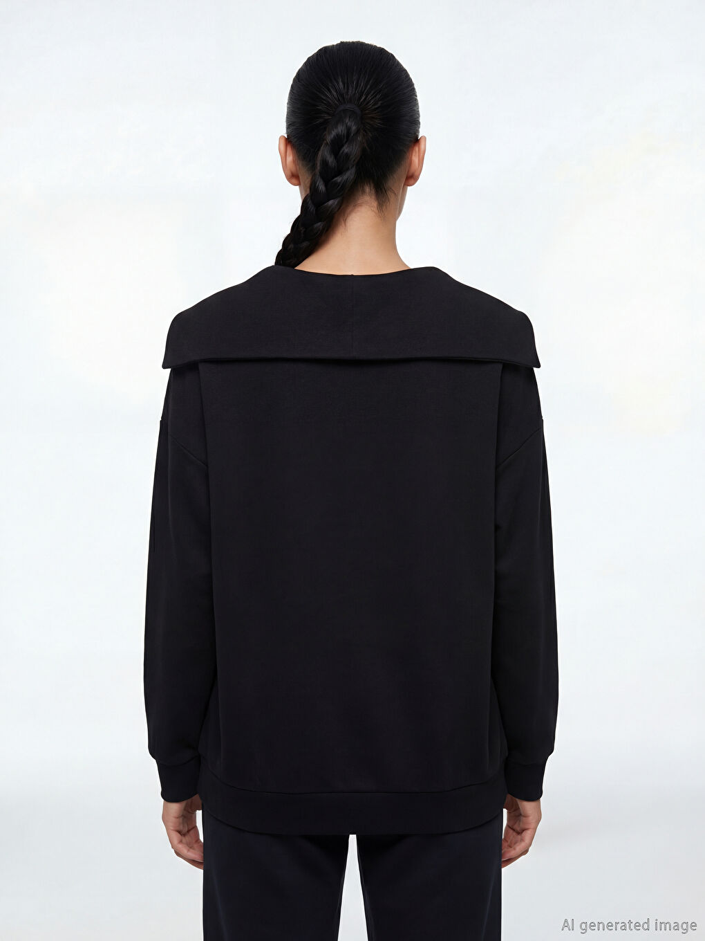 Woman BLACK Sweatshirt-3