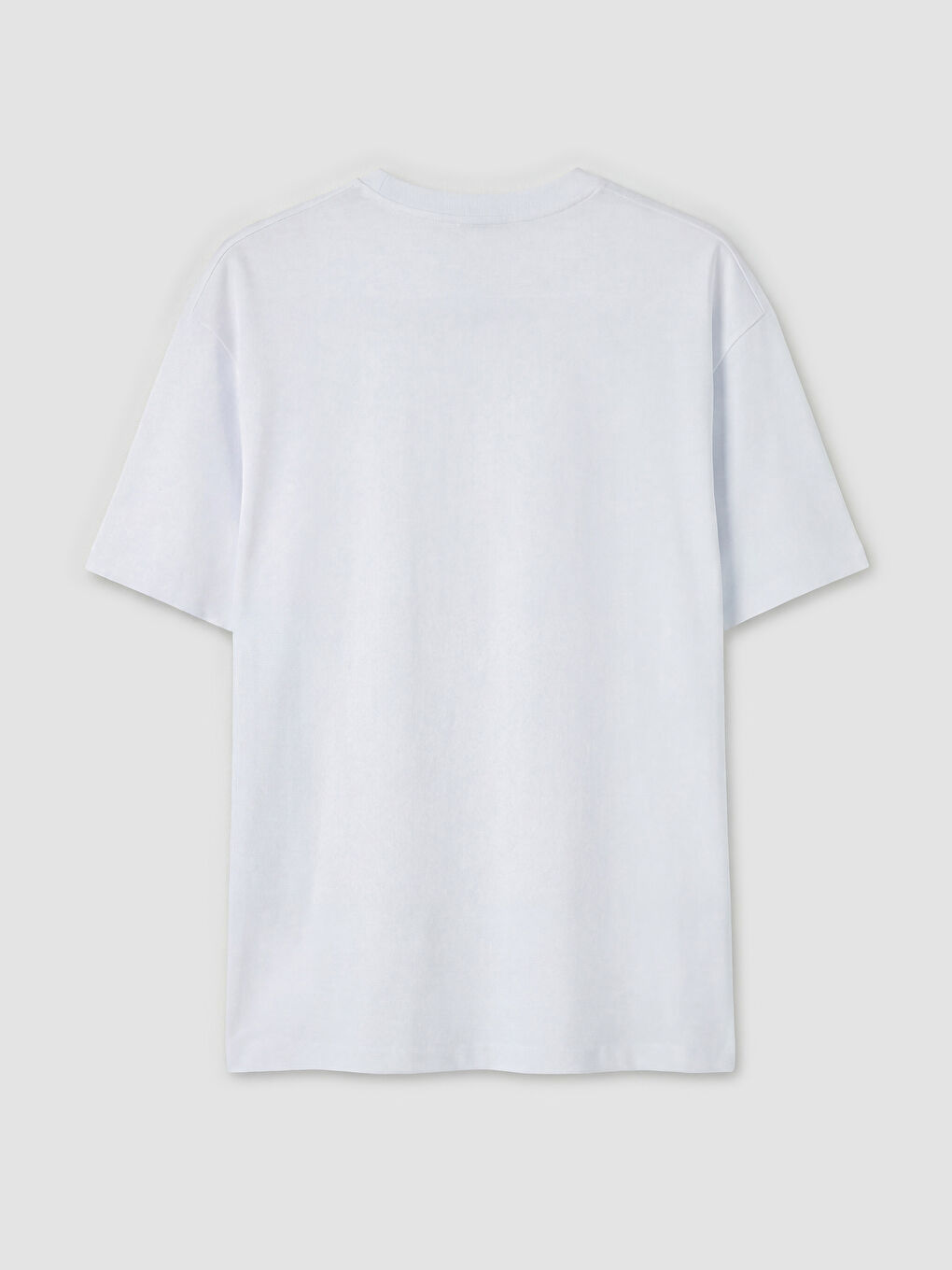 تي شيرت مطبوع بياقة دائرية للبنات-1