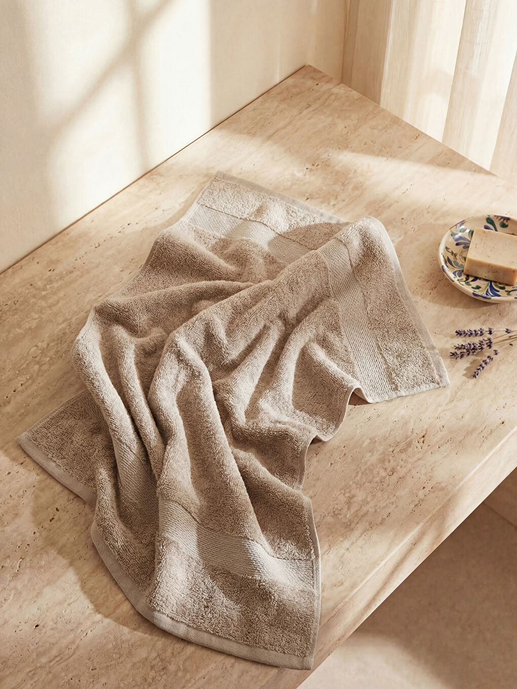 Strip Detailed Face Towel 2-Pack 50x80 cm-1