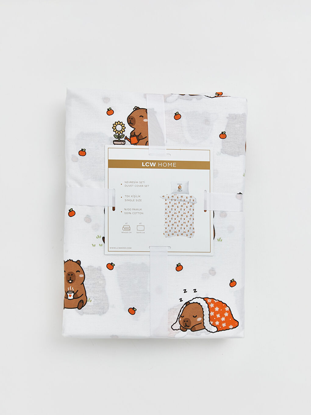 Karışık Hayvan Baskılı Tek Kişilik Nevresim Seti-3