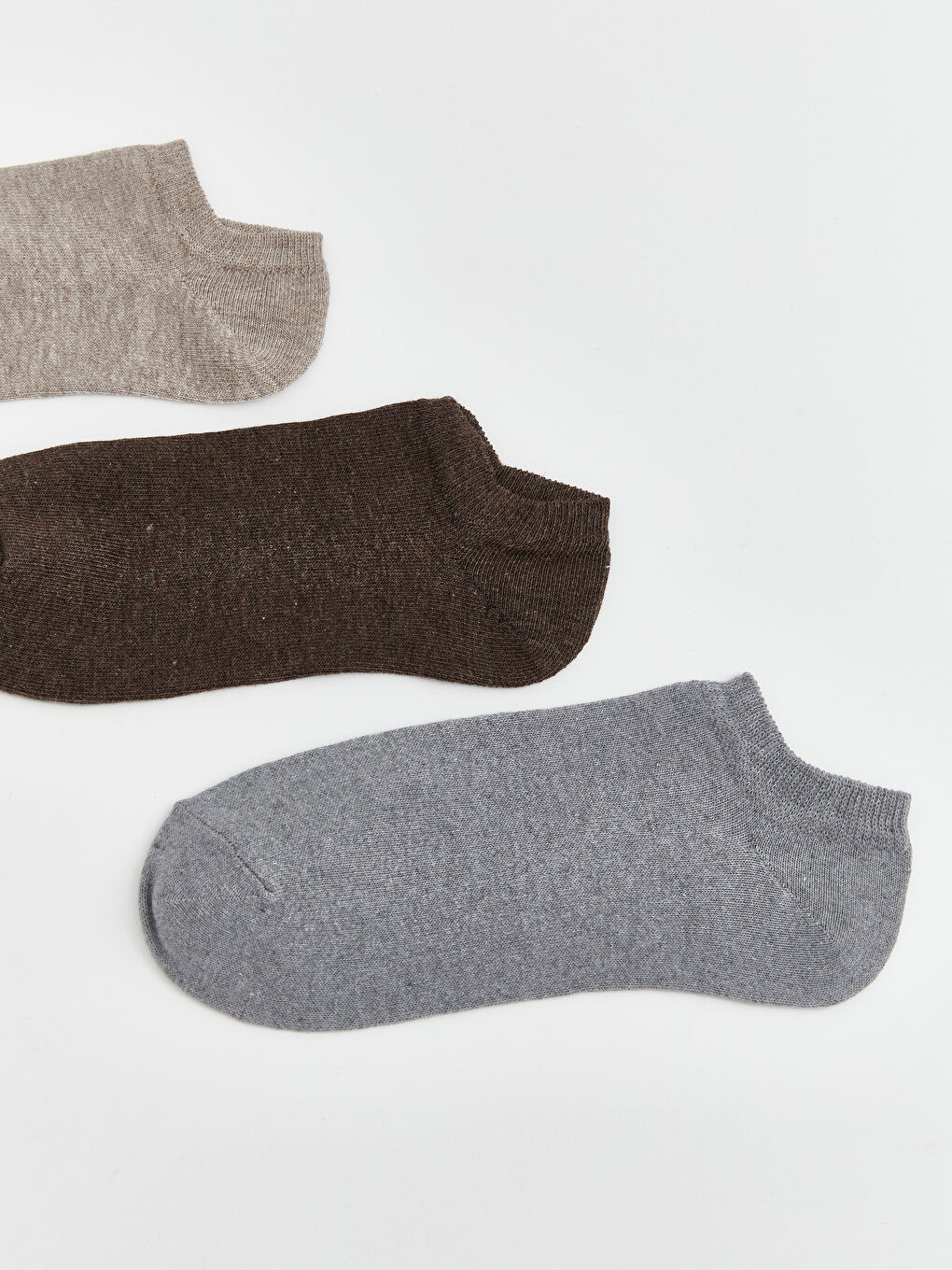 Bej Kadın Patik Çorap 3'lü-1