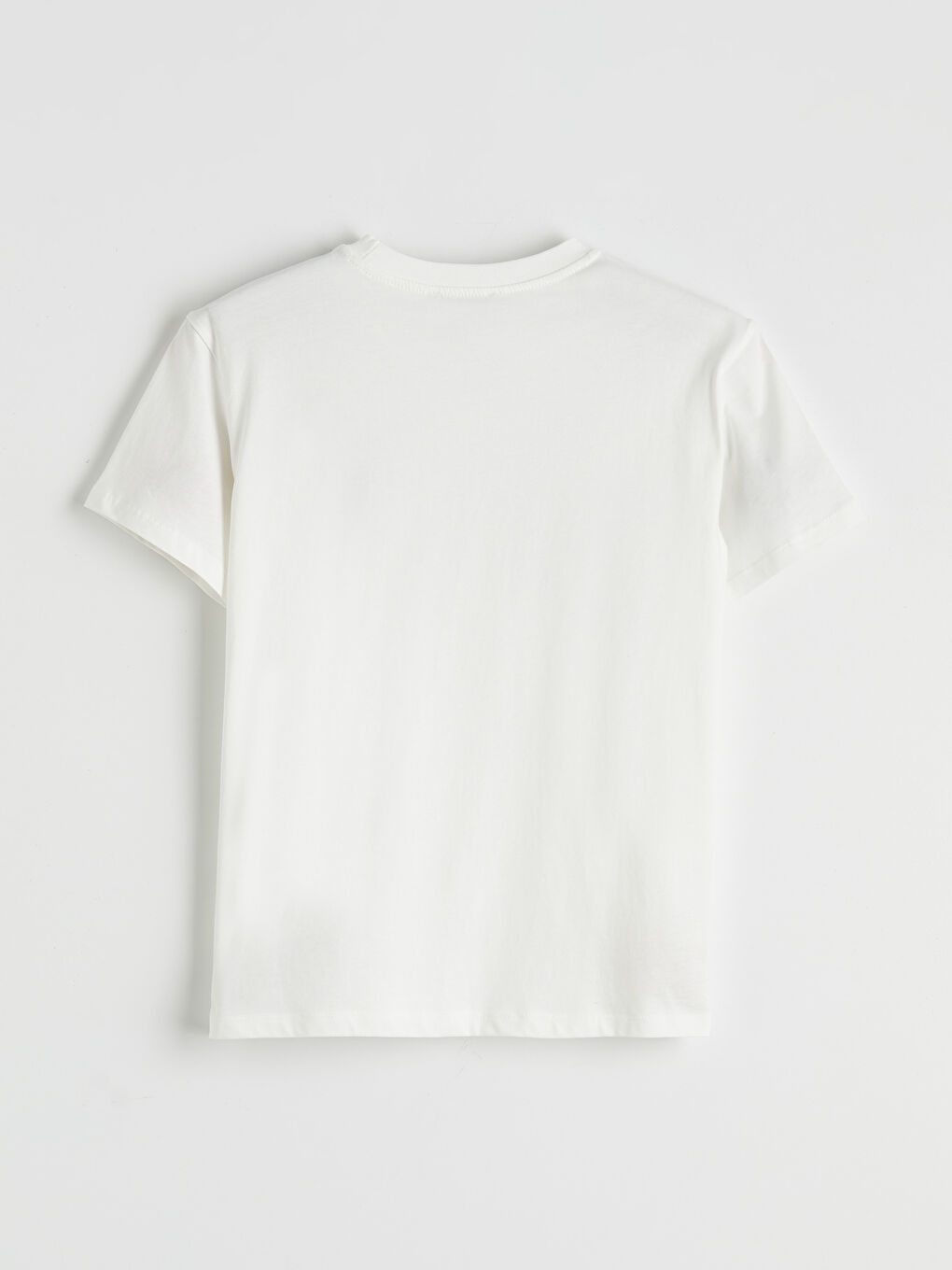 Crew Neck Leopard Heart Print Women's T-Shirt-4