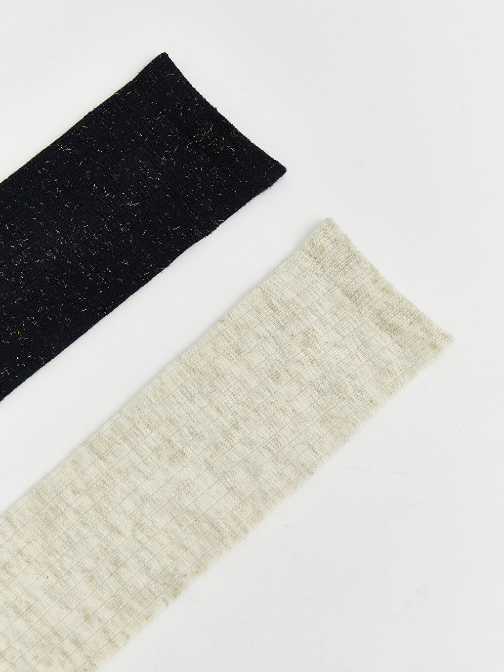 Lacivert Kız Çocuk Diz Altı Çorap 2'li-1