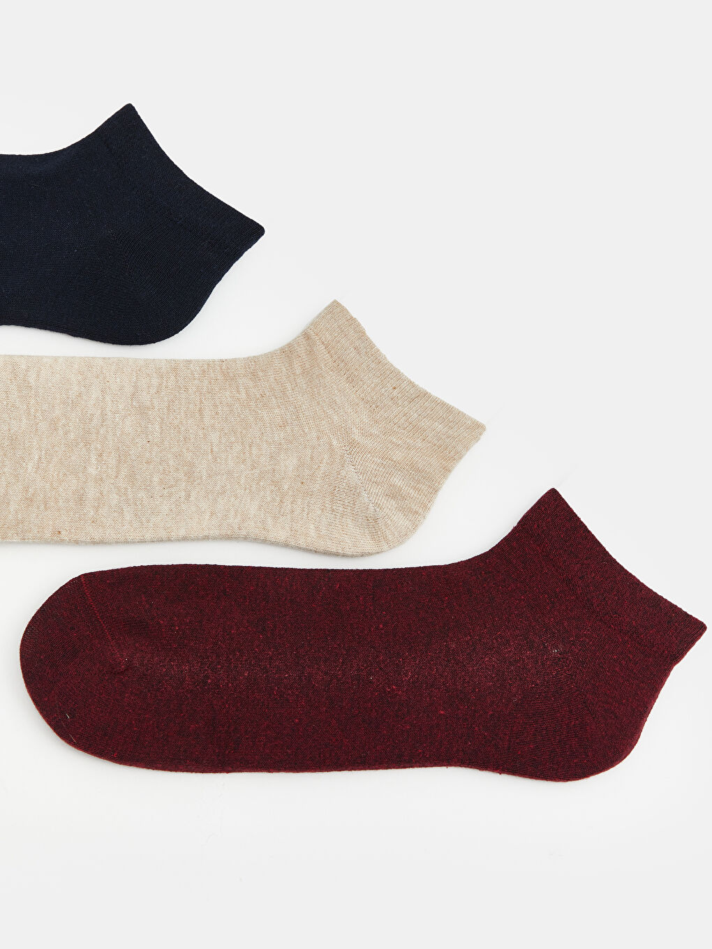 Lacivert Erkek Patik Çorap 3'lü-1