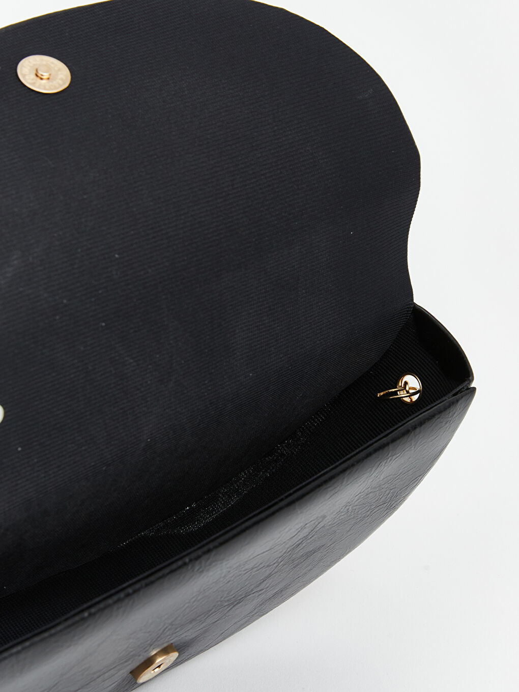 Siyah Zincir Sap Detaylı  Kadın Omuz Çantası	-4