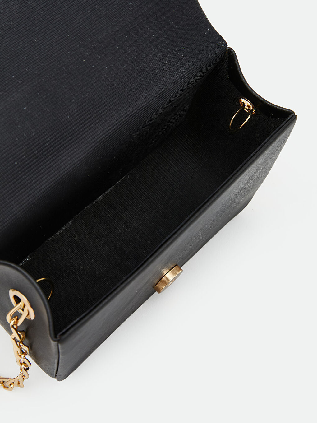 Siyah Zincir Askılı Kadın Omuz Çantası-2