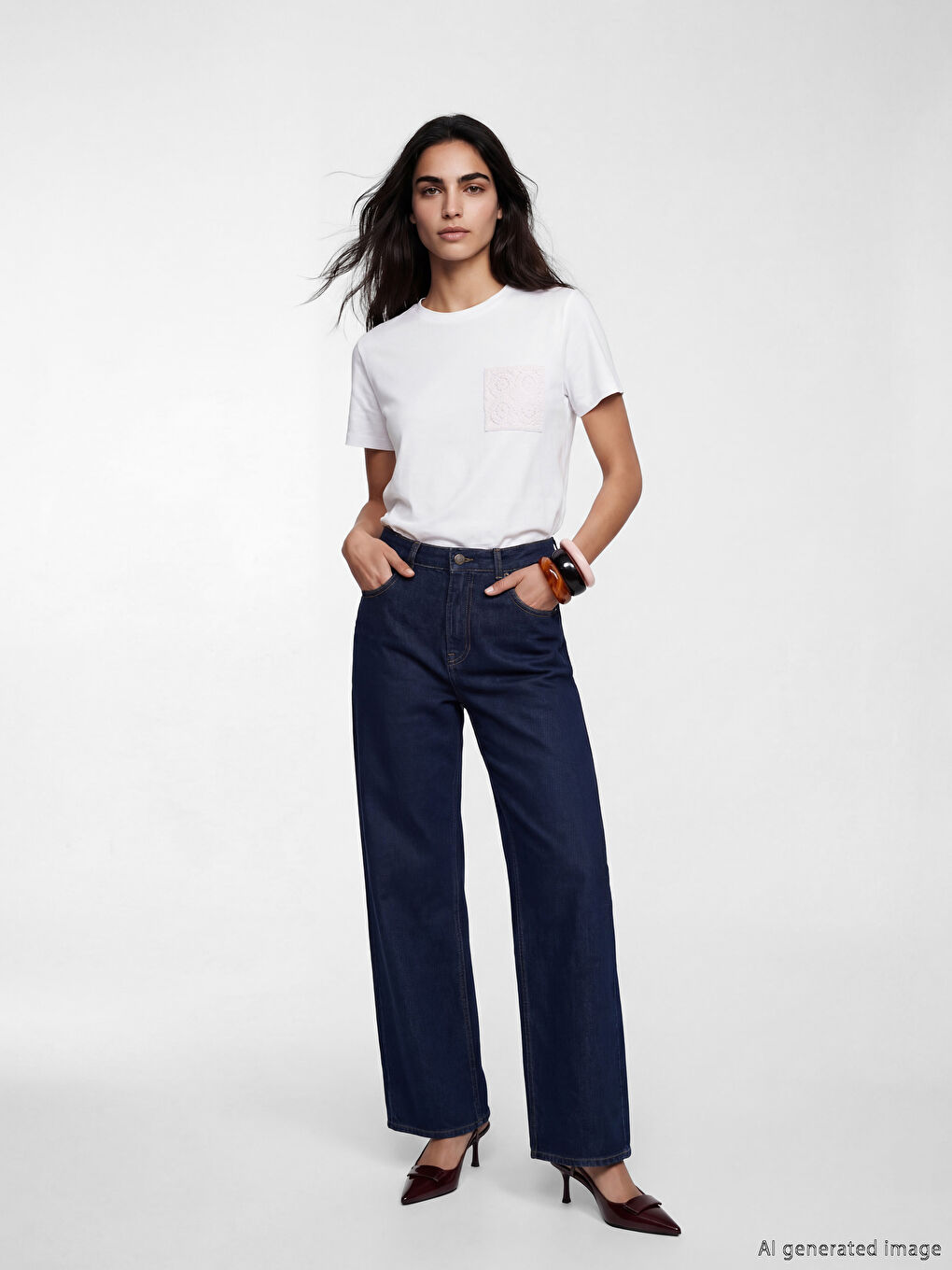 Женщины экрю футболка-1