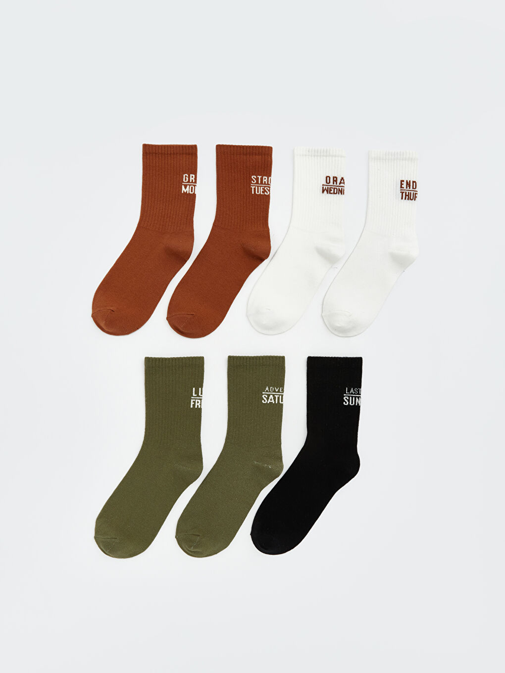 Karışık Baskılı Erkek Çocuk Soket Çorap 7'li 