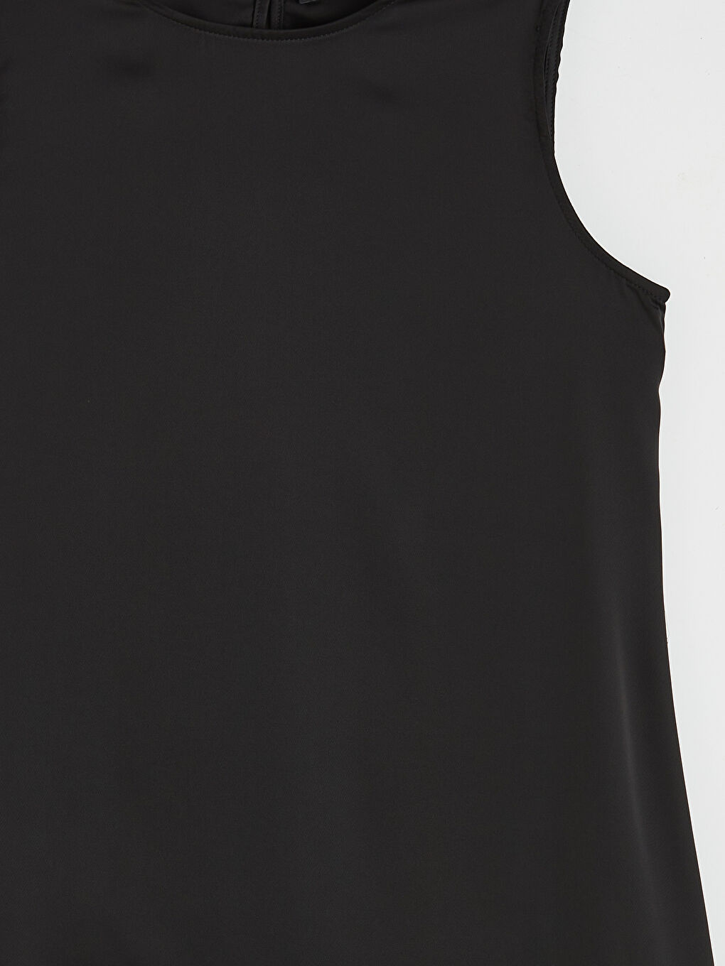 Siyah Bisiklet Yaka Dantel Detaylı Bluz-2