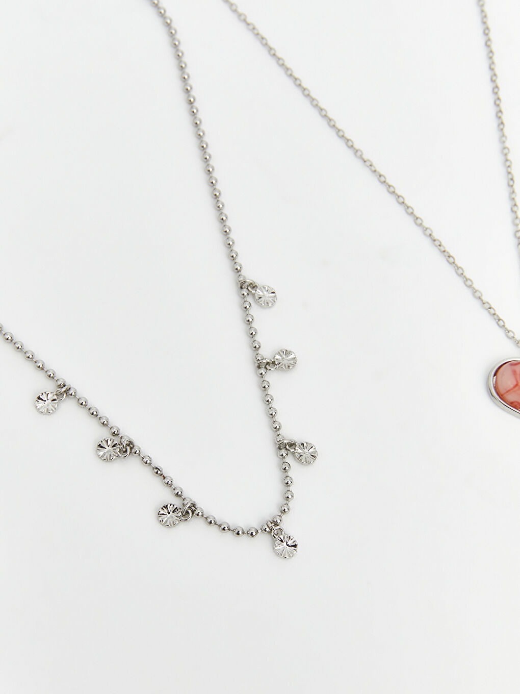 Gri Figürlü Kadın Kolye Seti 3'lü-3